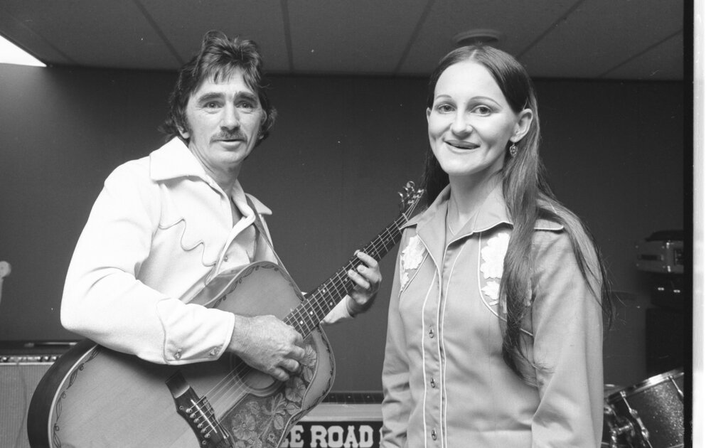 Unidentified musicians participating in the Country Music Talent Quest, Ipswich, February 1978