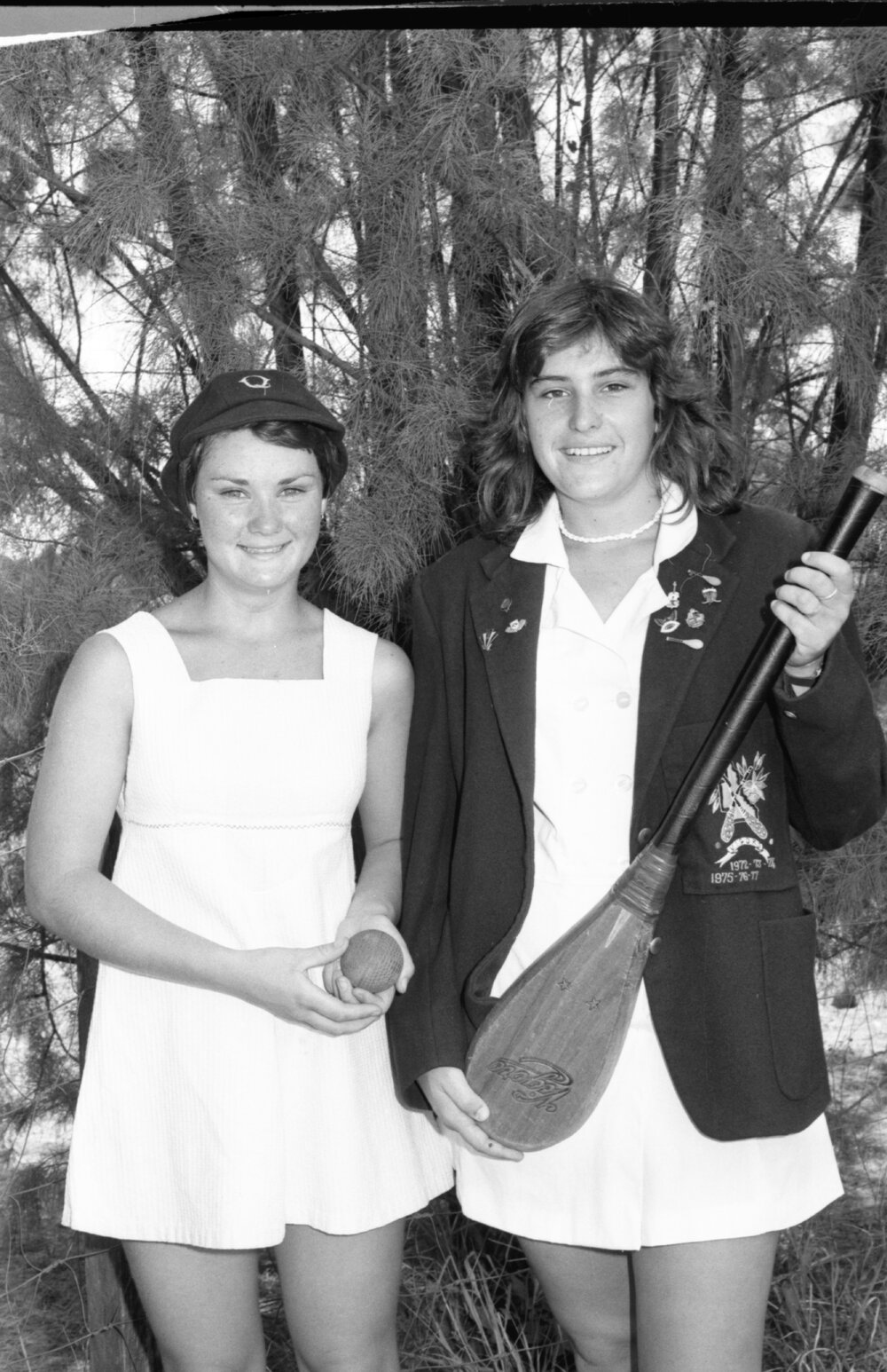 Unidentified vigoro players, Ipswich, Queensland, February 1978