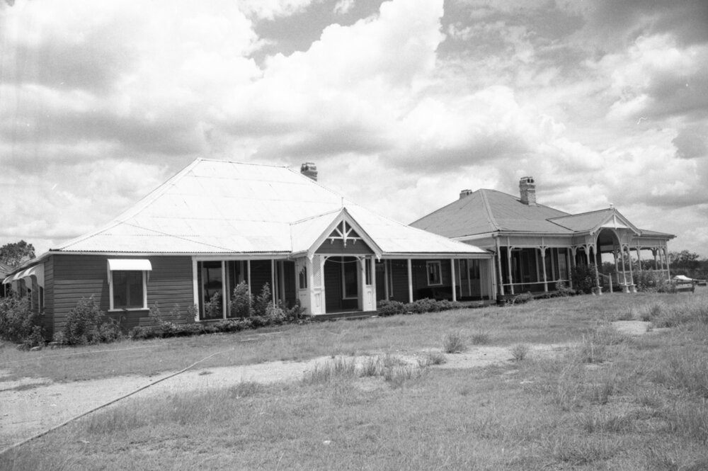 Front exterior of Bellevue Homestead, Coominya, 15th February 1978