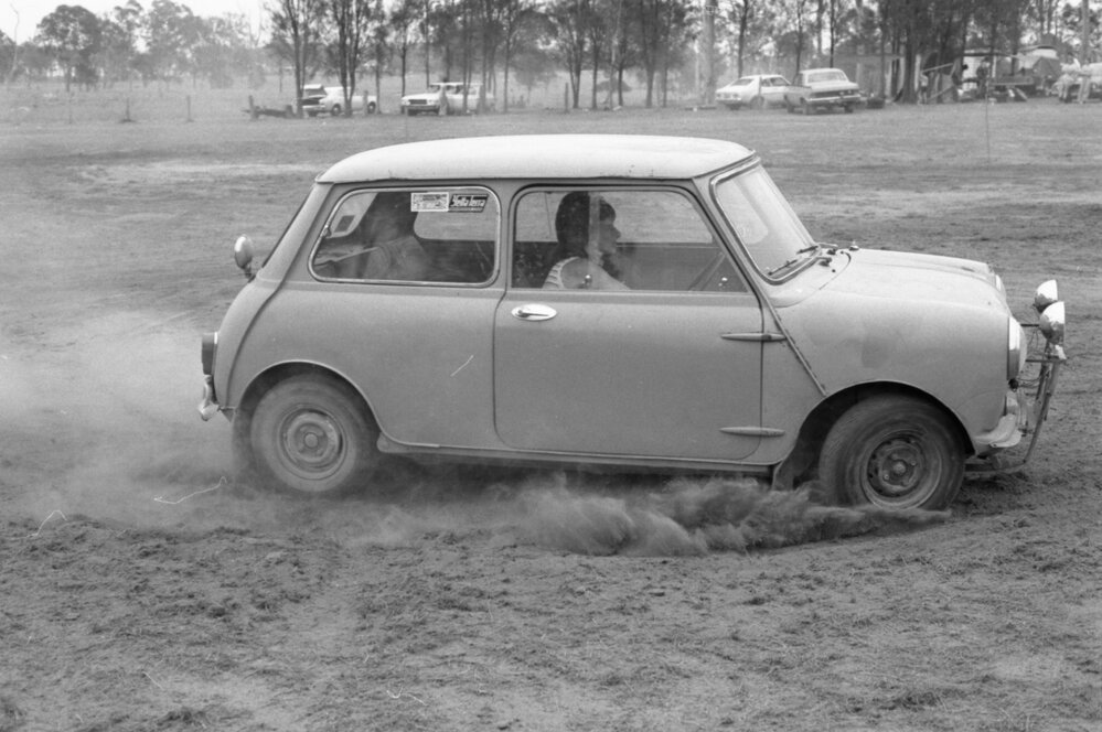 Motorkhana race track, Ipswich, November 1977