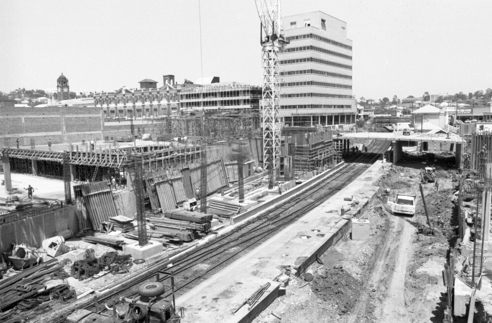 Ipswich railway project, Ipswich, November 1977