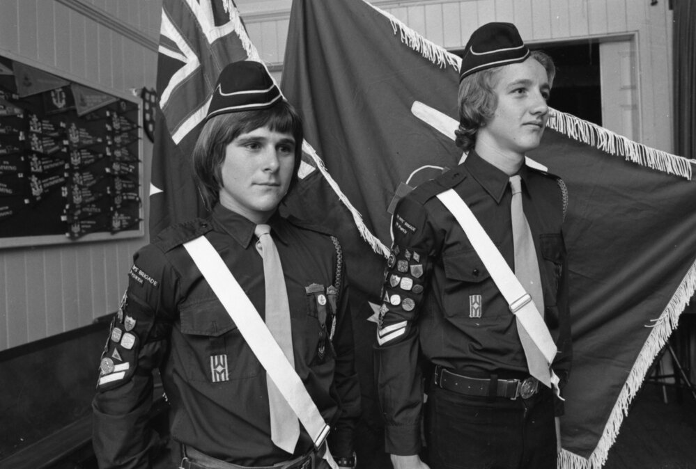 Members of The Boys&rsquo; Brigade awarded The Queen&rsquo;s Badge, Ipswich, November 1977