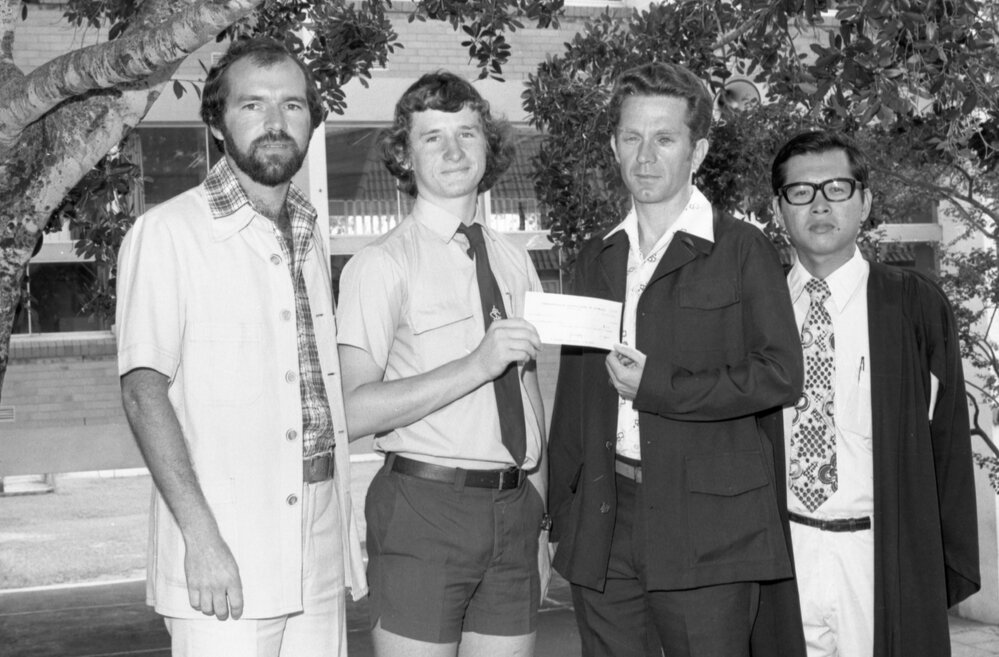 Steven Parkes, Ipswich Grammar School mathematics winner, Ipswich, November 1977