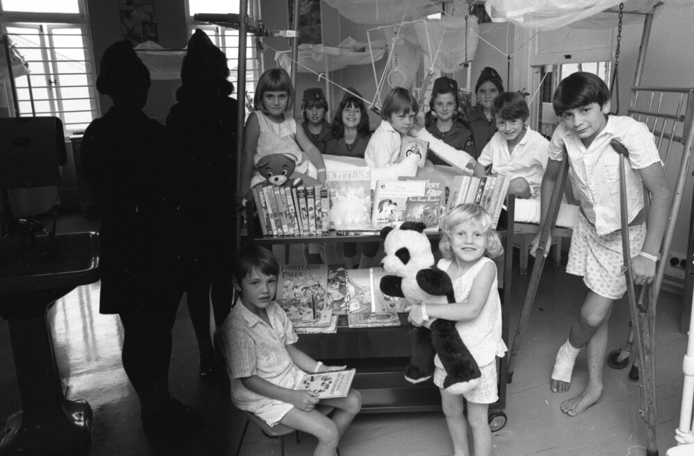 Girls' Brigade at Ipswich General Hospital, Ipswich, November 1977