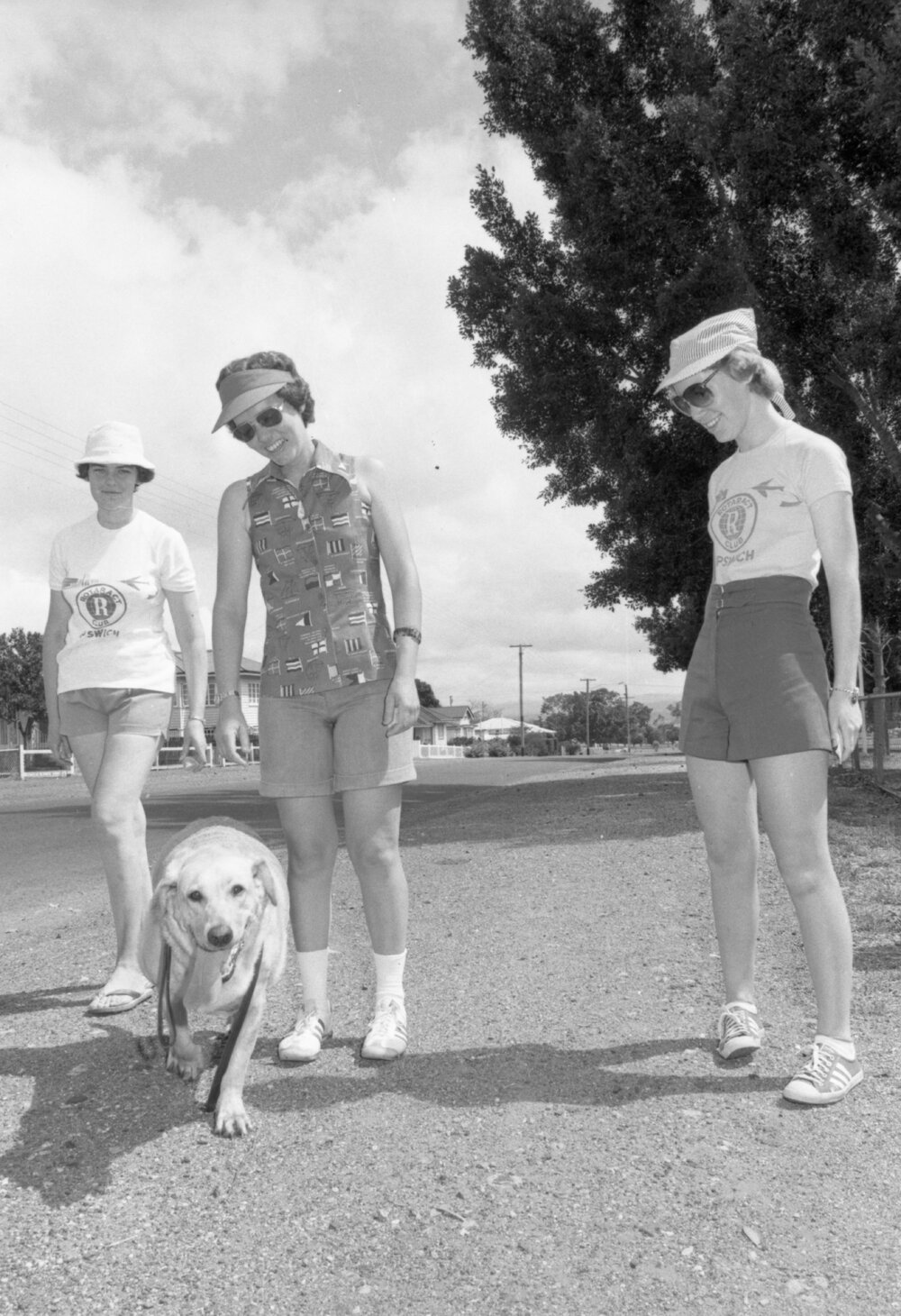 Walking the dog in Booval, November 1977
