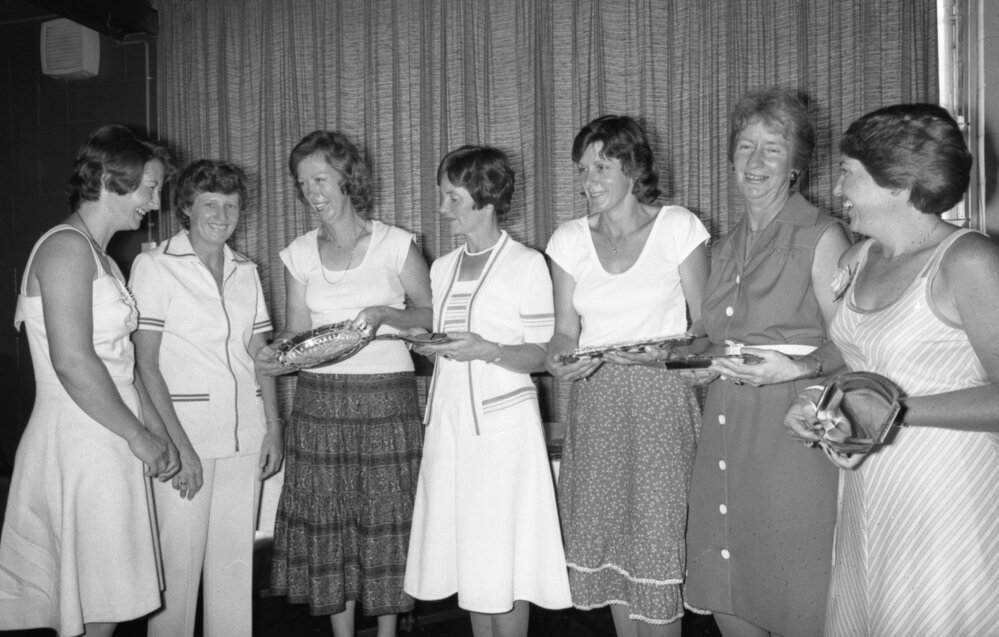 Squash players, Ipswich, November 1977