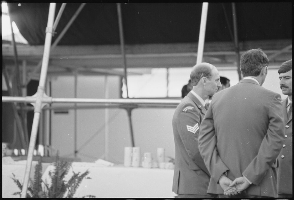 Unidentified gathering of RAAF personnel, RAAF Base, Amberley, July 1985