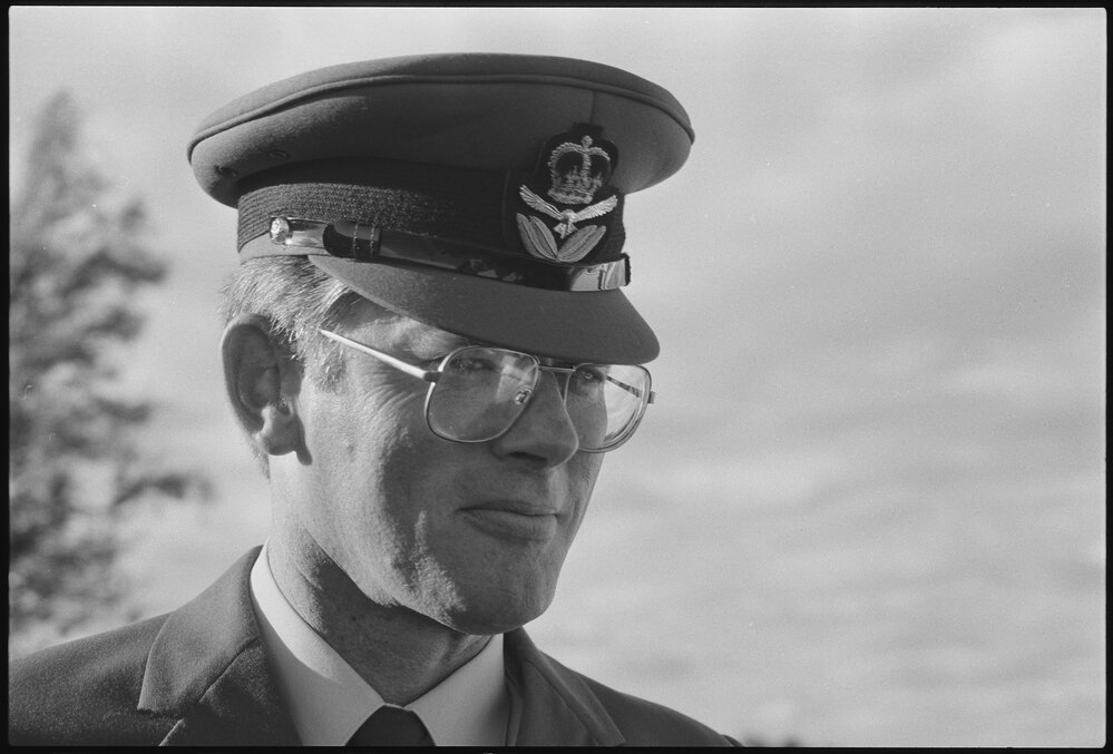 Unidentified officer at RAAF Base, Amberley, July 1985