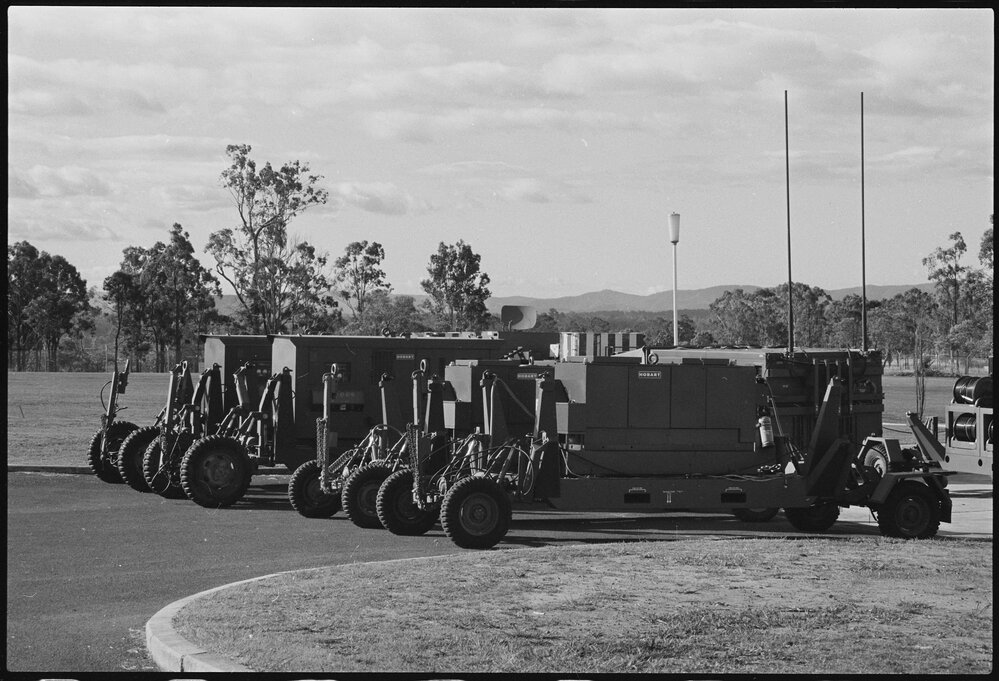 Military Equipment at the RAAF Base, Amberley, Ipswich, July 1985
