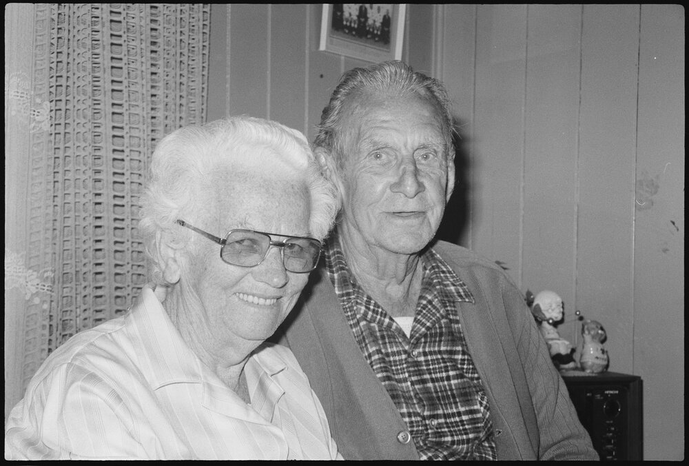 Unidentified couple, Ipswich, July 1985
