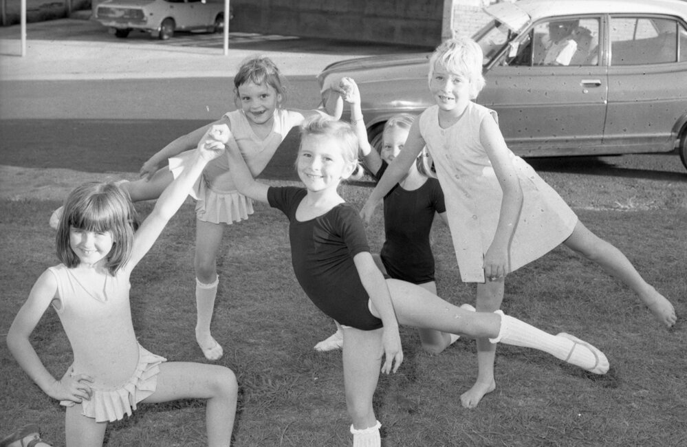 Children's dancing school, Ipswich, November 1977