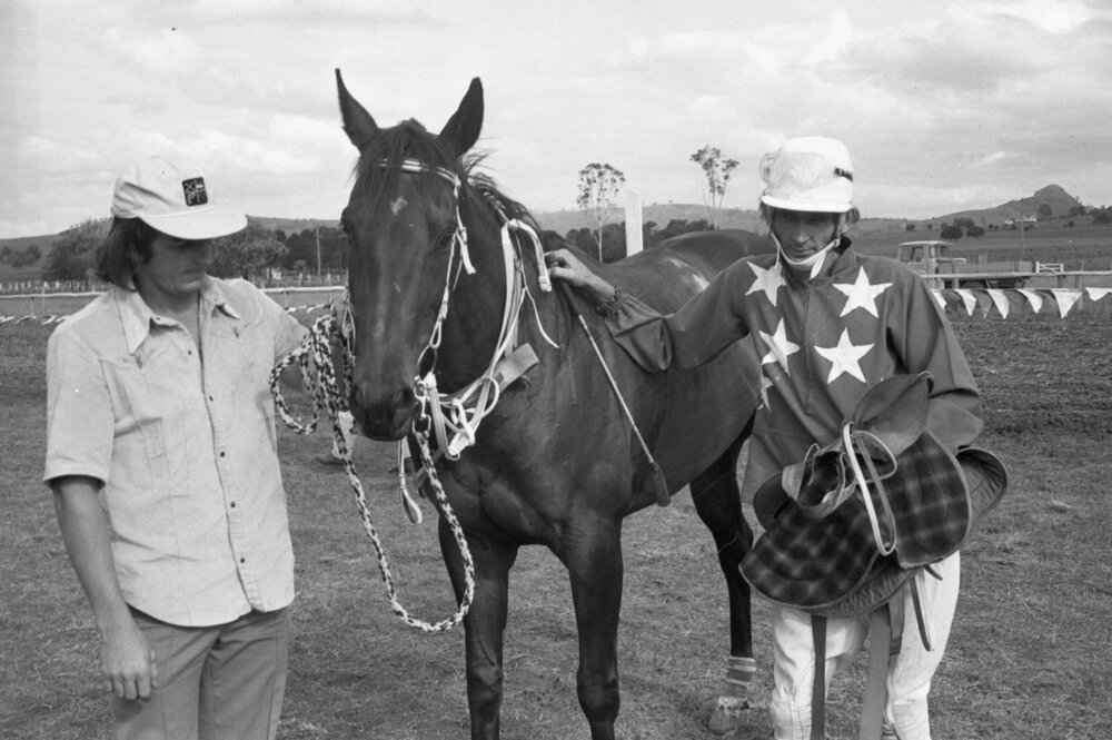 Thought to be the Beaudesert Racetrack at Boonah, November 1977