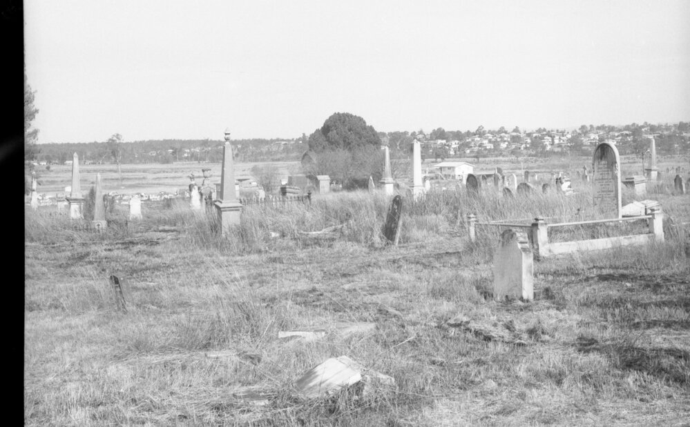 Headstones at the Ipswich General Cemetery during the 'Clean-Up' campaign, Ipswich, 18th June 1977