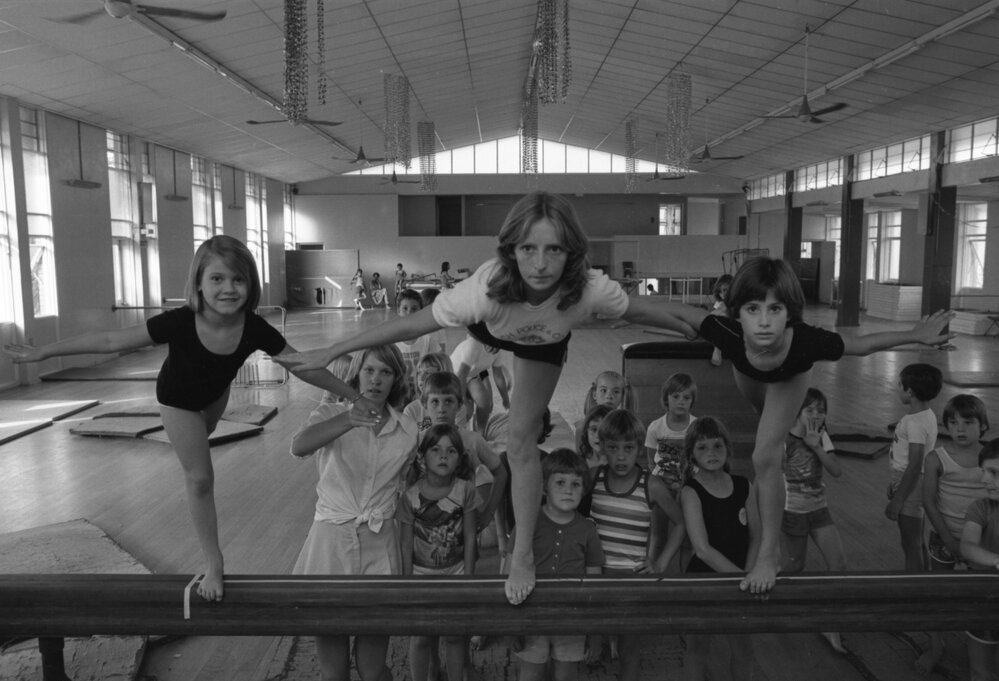 Gymnastics class at the PCYC, Eastern Heights, November 1977