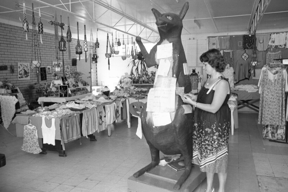 Thought to be the Lowood Folk Art Cooperative, Lowood Queensland, February 1978
