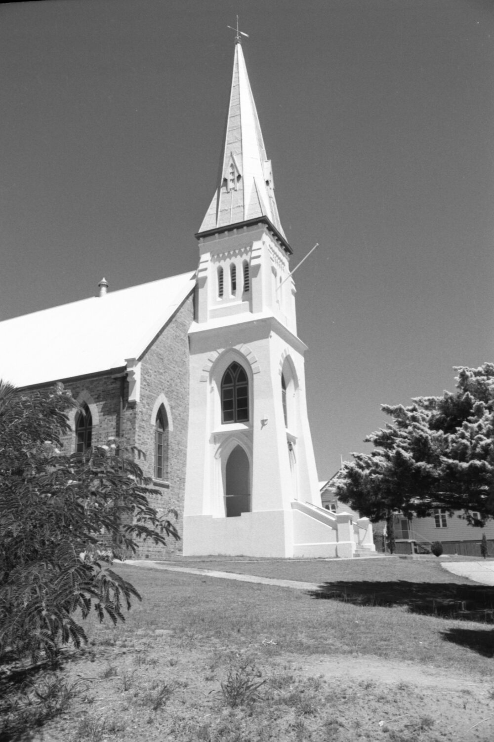 St Stephen's Church, corner Limestone and Gordon Streets, Ipswich, Queensland, February 1978