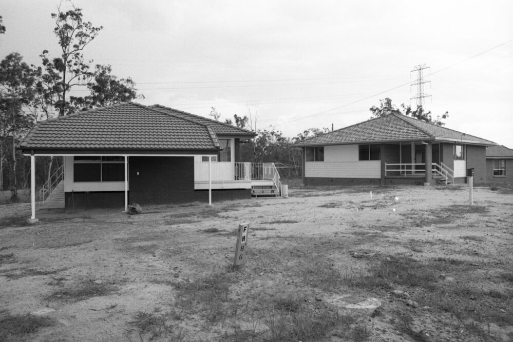 Houses on Coutts Street, Goodna, Ipswich, February 1978