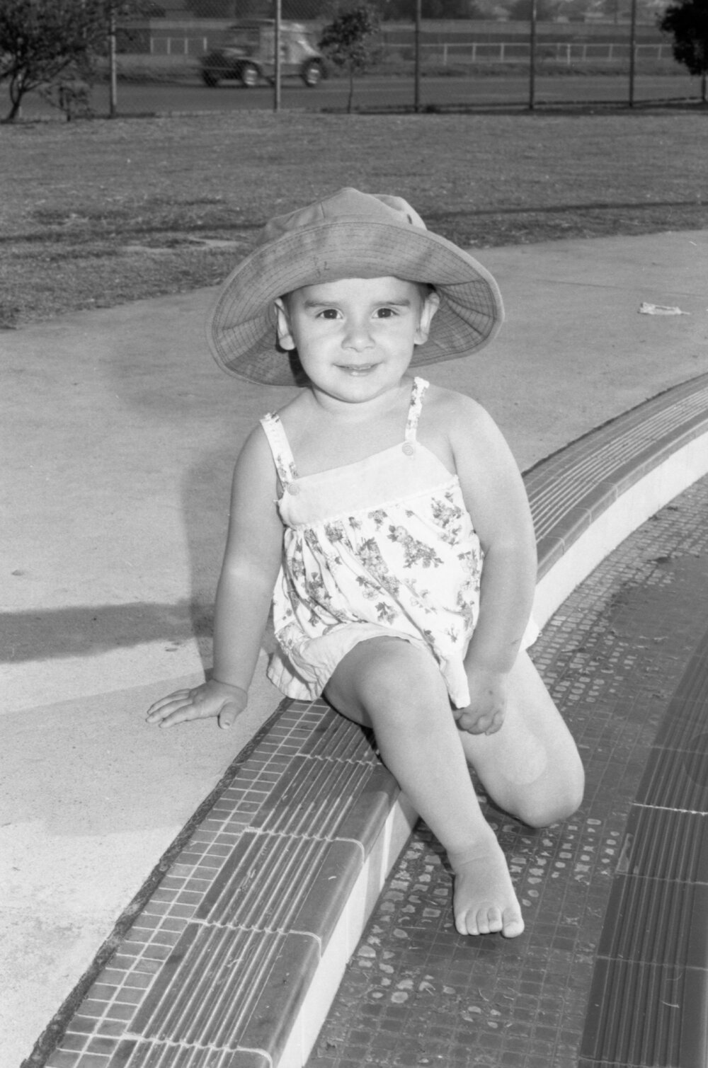 Clara at Jim Gardiner Pool, Ipswich, 1st October 1977