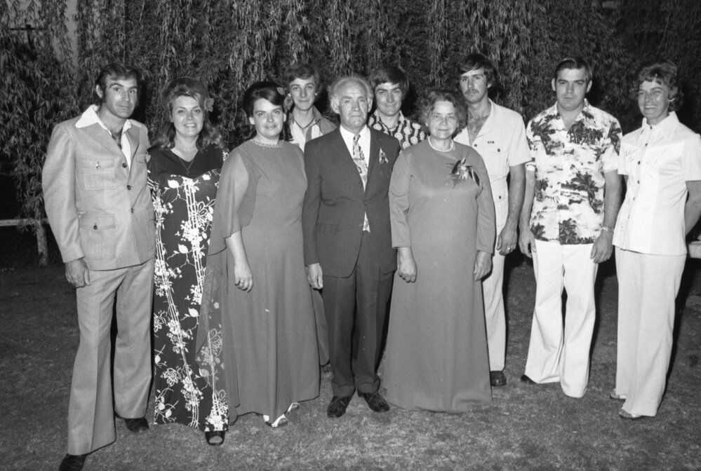 Guests at a wedding, Ipswich, 2nd October 1977