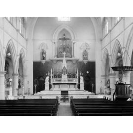St Mary's Catholic Church altar, Ipswich, c.1951