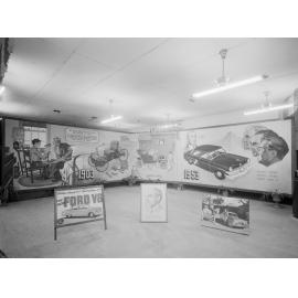 Modern Motors, 50 years of Ford, corner Gordon and Brisbane Streets, Ipswich, 1953