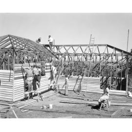 Scout Headquarters, Outridge Street, under construction, Ipswich, 1955