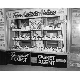 Nolan's Pharmacy window display, Ipswich, 1955