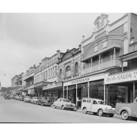 Nicholas Street, looking south towards Brisbane Street, Ipswich, 1956
