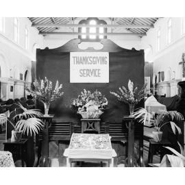 Thanksgiving Service, Congregational Sunday School, East Street, Ipswich, 1956