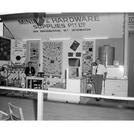 Mining & Hardware Supplies display at the Ipswich Show, Ipswich, 1957