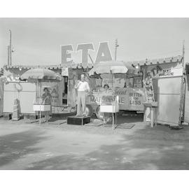 Staff at the ETA Food Products, Super Spread Table Margarine display, Ipswich Show, Ipswich, 1958