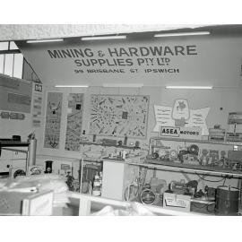 Mining & Hardware Supplies Pty Ltd. display stand at Ipswich Show, Ipswich, 1958