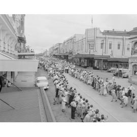 Queen Elizabeth, the Queen Mother, visit to Ipswich, Brisbane Street, Ipswich, 20 February, 1958