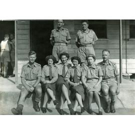 Group of Service personnel, 'A' Sub. HQ. Australian Kit Store, Ipswich, early 1940s