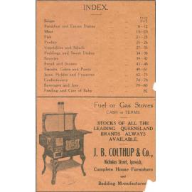 Series of advertisements from an unidentified cook book, Ipswich, 1930