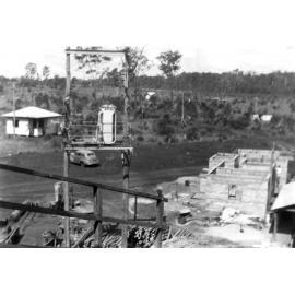 New bathroom being built at Westfalen Mine No. 2, Dinmore, Ipswich, 1952
