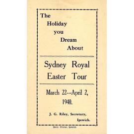 Sydney Royal Easter Tour, QPAS, Ipswich, 1940