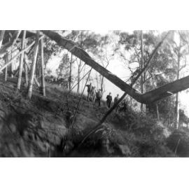 Original chute structure at river loading point, Westfalen Mine No. 2, Dinmore, Ipswich, 1952
