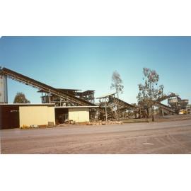 Rhondda Mine, Bundamba, Ipswich, washing plant for coal, 1985