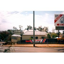 Rear view of Squealing Pig Hotel, 214 Brisbane Street, Ipswich, 1991