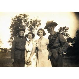 Light Horse Regiment soldiers on leave with friends, Rosewood, 1942-1945