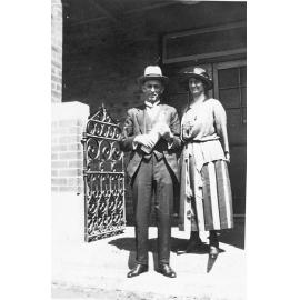 Tom Bird, Conductor of the Ipswich group, Silkstone Booval Choral Union and his wife, Lismore, 1923