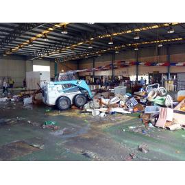 Flood damage at the Salvation Army store in Bundamba, Ipswich, 2011