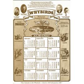 Whybird's Almanac, Ipswich, 1981