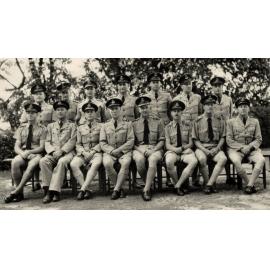 Personnel from Amberley Air Force Base at the retirement of Group Captain Eric Douglas, Amberley, Ipswich, 1948