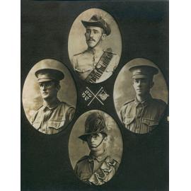 Portrait of the Galligan brothers of Goodna, Ipswich, 1914