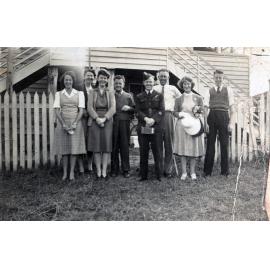 Office staff at the Kruger Sawmill, Bundamba, Ipswich, 1945