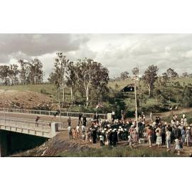 Opening of the new Hancock Bridge, between Brassall and Woodend, Ipswich 1961