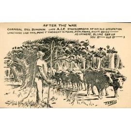 Postcard: 'After the War', Tom Cross, c.1918.