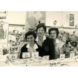 Woolworths Variety Store staff, Ipswich, 1958